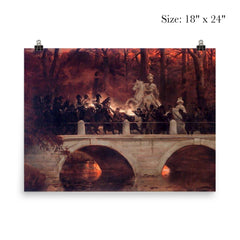 Fighting Between Polish Insurgents and Russian Cuirassiers in Łazienki Park by Wojciech Kossak poster 5