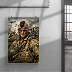 Filthy Thirteen Mohawk haircut before D Day jump poster 4