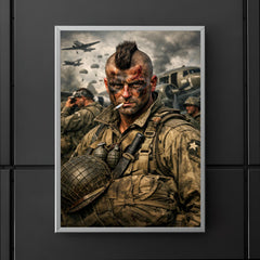 Filthy Thirteen Mohawk haircut before D Day jump poster 5