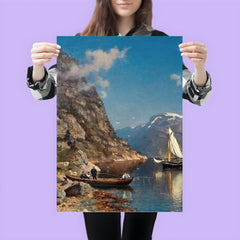 Fiord Landscape by Morten Müller, 1877 poster 3