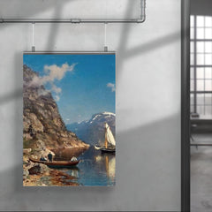 Fiord Landscape by Morten Müller, 1877 poster 4