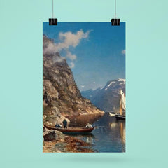 Fiord Landscape by Morten Müller, 1877 poster 6