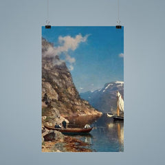 Fiord Landscape by Morten Müller, 1877 poster 9