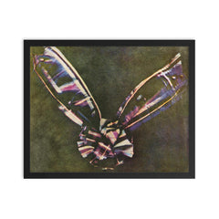 First Color Photo, 1861 framed print on a plain backdrop in size 16"x20".