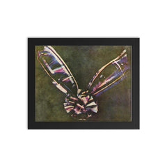 First Color Photo, 1861 framed print on a plain backdrop in size 8"x10".