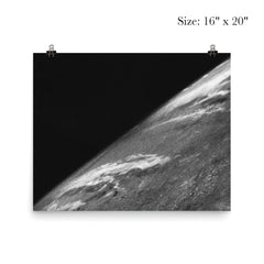 First Photo of Earth from Outer Space, October 24th 1946 poster 2