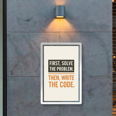 First solve the problem Then write the code poster 2