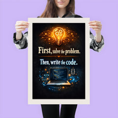 First solve the problem Then write the code poster 3