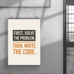 First solve the problem Then write the code poster 4