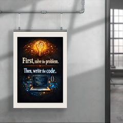 First solve the problem Then write the code poster 4