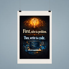 First solve the problem Then write the code poster 9
