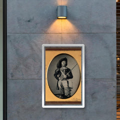 Fisherman Portrait with Fishing Pole by William C. North, c. 1850 poster 2