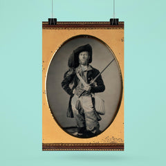 Fisherman Portrait with Fishing Pole by William C. North, c. 1850 poster 6