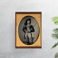 Fisherman Portrait with Fishing Pole by William C. North, c. 1850 poster 7