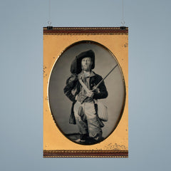 Fisherman Portrait with Fishing Pole by William C. North, c. 1850 poster 9