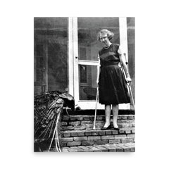 Flannery O'Connor poster on a plain backdrop in size 18"x24".