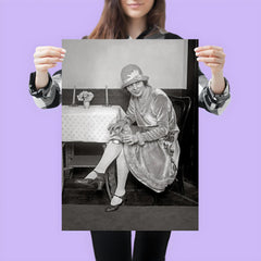 Flask Hidden in Garter, 1926 - A woman reveals a flask hidden in her garter during the Prohibition era poster 3