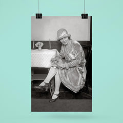 Flask Hidden in Garter, 1926 - A woman reveals a flask hidden in her garter during the Prohibition era poster 6