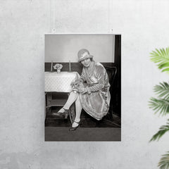 Flask Hidden in Garter, 1926 - A woman reveals a flask hidden in her garter during the Prohibition era poster 7