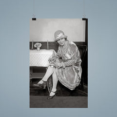 Flask Hidden in Garter, 1926 - A woman reveals a flask hidden in her garter during the Prohibition era poster 9