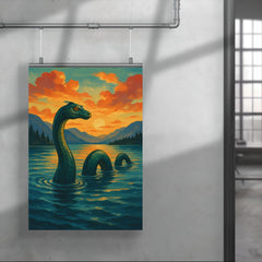 Flathead Lake USA Flessie poster 4