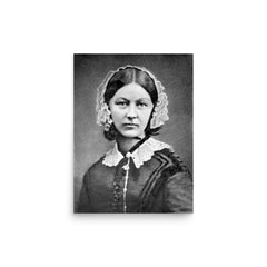 Florence Nightingale poster on a plain backdrop in size 12"x16".