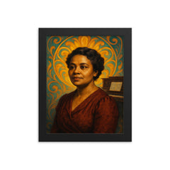 Florence Price framed print on a plain backdrop in size 8"x10".