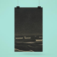 Fluorescent Sea by M C Escher, 1933 poster 6