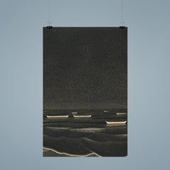 Fluorescent Sea by M C Escher, 1933 poster 9