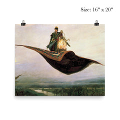Flying Carpet by Viktor Mikhaylovich Vasnetsov, 1880 poster 2