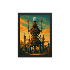 Forevertron Wisconsin USA framed print on a plain backdrop in size 12"x16".