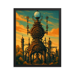 Forevertron Wisconsin USA framed print on a plain backdrop in size 16"x20".