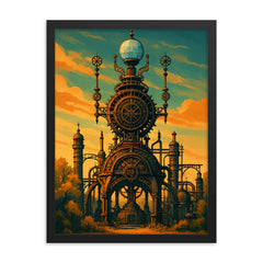 Forevertron Wisconsin USA framed print on a plain backdrop in size 18"x24".