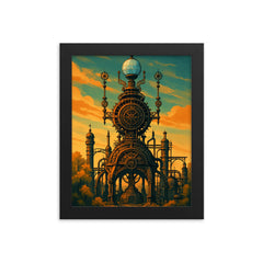 Forevertron Wisconsin USA framed print on a plain backdrop in size 8"x10".