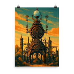 Forevertron Wisconsin USA poster on a plain backdrop in size 8"x10".