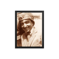 Fortunato Depero framed print on a plain backdrop in size 12"x16".