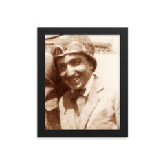 Fortunato Depero framed print on a plain backdrop in size 8"x10".