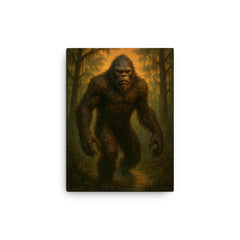 Fouke Arkansas USA Boggy Creek Monster canvas print on a plain backdrop in size 12"x16".