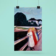 Four Girls on the Bridge by Edvard Munch, 1905 poster 6