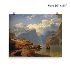 Fra Hardanger by Hans Gude, 1847 poster 2