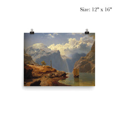Fra Hardanger by Hans Gude, 1847 poster 3