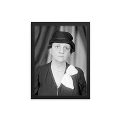Frances Perkins framed print on a plain backdrop in size 12"x16".