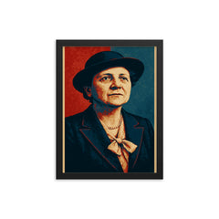 Frances Perkins framed print on a plain backdrop in size 12"x16".
