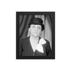 Frances Perkins framed print on a plain backdrop in size 8"x10".