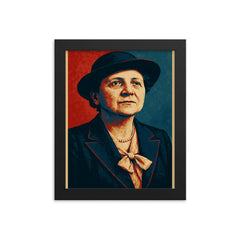 Frances Perkins framed print on a plain backdrop in size 8"x10".