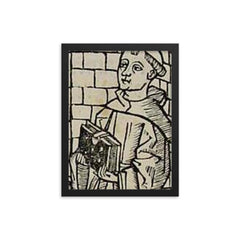 Francesc Eiximenis framed print on a plain backdrop in size 12"x16".
