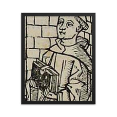 Francesc Eiximenis framed print on a plain backdrop in size 16"x20".