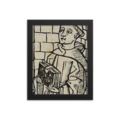 Francesc Eiximenis framed print on a plain backdrop in size 8"x10".