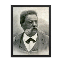 Francesco Cirio framed print on a plain backdrop in size 18"x24".