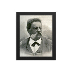 Francesco Cirio framed print on a plain backdrop in size 8"x10".